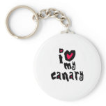 I Love My Canary Keychains