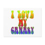 I Love My Canary Post Card
