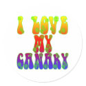I Love My Canary stickers