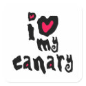 I Love My Canary stickers
