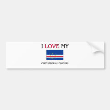 I Love My Cape Verdean Grandpa Bumper Stickers