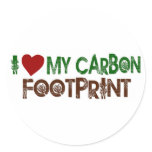 I Love My Carbon Footprint stickers