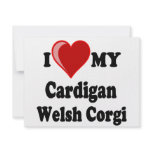 I Love My Cardigan Welsh Corgi Dog Lover Gifts invitations