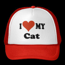 I Love My Cat Baseball Cap - Hat hats
