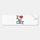 I love my cat bumper stickers