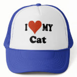 I Love My Cat Gifts and Apparel hats
