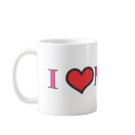I love my cat/human mug