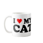 I Love My Cat mugs