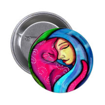 I Love My Cat Pinback Buttons