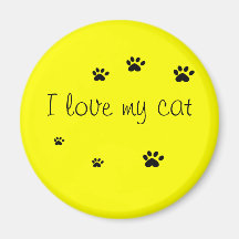 I love my cat refrigerator magnet