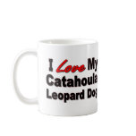I Love My Catahoula Leopard Dog Merchandise mugs