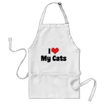 I Love My Cats Aprons