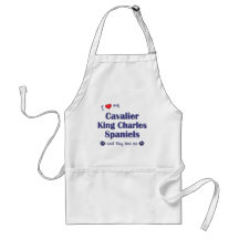 I Love My Cavalier King Charles (Multiple Dogs) Aprons