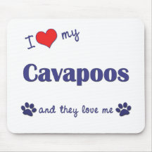 I Love My Cavapoos (Multiple Dogs) Mouse Mats