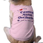 I Love My Central Asian Ovcharka (Female Dog) Doggie Shirt