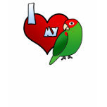 I Love my Cherry Headed Conure T Shirt