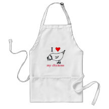 I Love my chickens Aprons