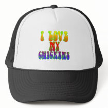 I Love My Chickens Hat