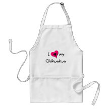I Love my Chihuahua Aprons