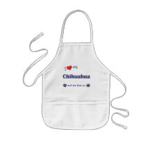 I Love My Chihuahua (Female Dog) Apron