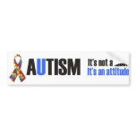 I love my child with autism - unique sticker desig bumper stickers