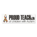 I love my child with autism - unique sticker desig bumper stickers