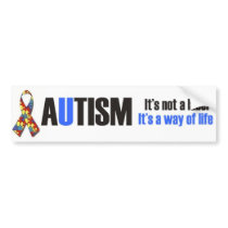 I love my child with autism - unique sticker desig