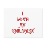 I love My Children postcards