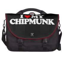 I LOVE MY CHIPMUNK COMMUTER BAG