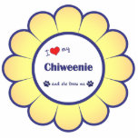 I Love My Chiweenie (Female Dog) Photo Cutouts