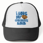 I Love My Chocolate Lab Hat