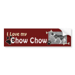 I love my Chow Chow Bumper Sticker bumper stickers