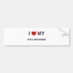 I Love My CIVIL ENGINEER Bumper Stickers