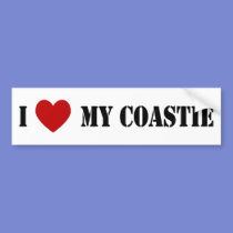 I Love My Coastie bumper stickers