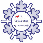 I Love My Cock-A-Chon (Female Dog) photo sculptures