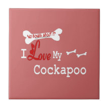 I Love My Cockapoo Ceramic Tile