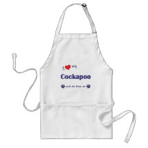 I Love My Cockapoo (Female Dog) Apron