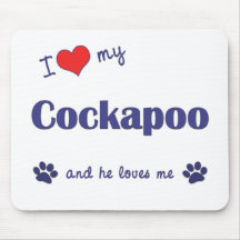 I Love My Cockapoo (Male Dog) Mouse Mats