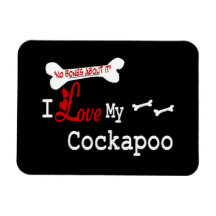I Love My Cockapoo Vinyl Magnet