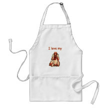 I Love My Cocker Spaniel Aprons