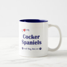 I Love My Cocker Spaniels (Multiple Dogs) Coffee Mug