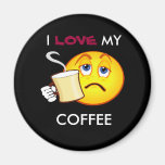 I, LOVE, MY, COFFEE fridge magnet