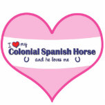 I Love My Colonial Spanish Horse (Male Horse) photo sculptures
