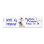 I love my computer bumper sticker