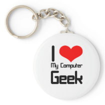 I love my computer geek keychains
