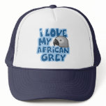 I Love My Congo African Grey Hat