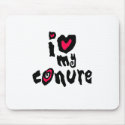 I Love My Conure mousepads