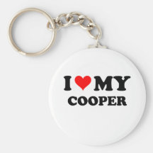 I Love My Cooper Key Chain