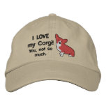 I Love My Corgi Embroidered Hat