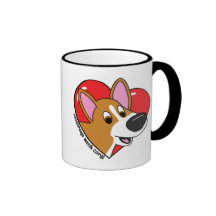 I Love my Corgi Mug (Cartoon)